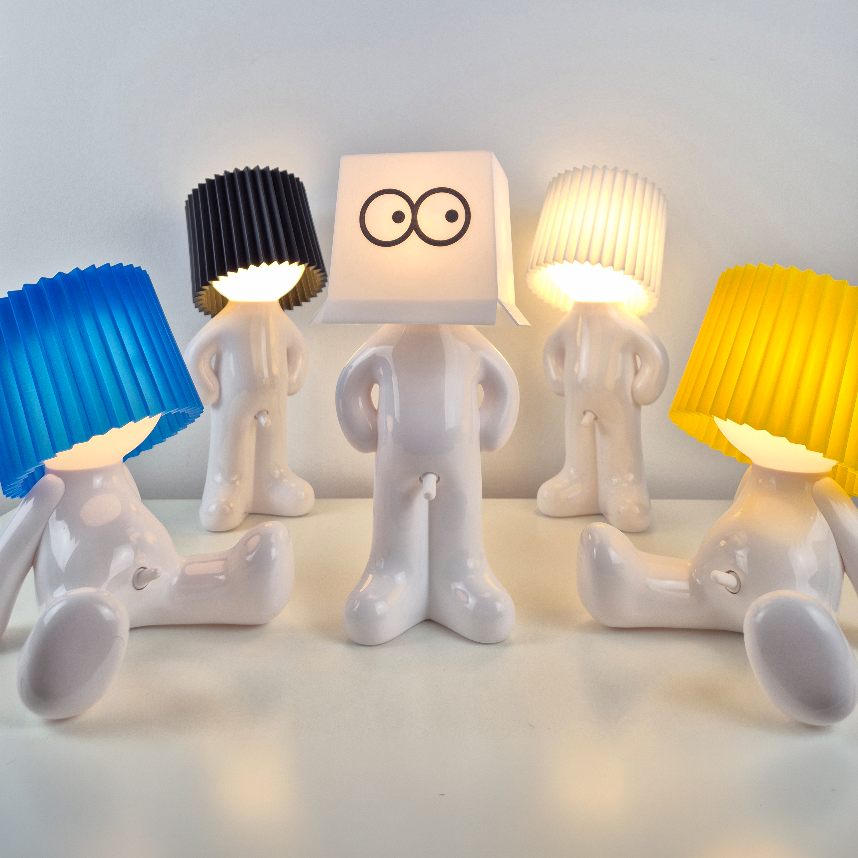 Cordless Dimmable Desk Lamp with Rechargeable Battery – Fun Novelty Design LED Light for Home Office Bedroom Living Room | USB-C Portable | Thomler