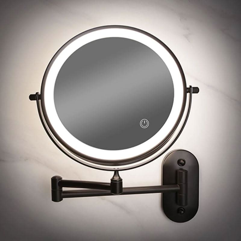 Mirror LED Magnifying 20.0 cm Rechargeable Dimmable Bathroom Makeup Vanity Cosmetic Wall Mirror | Thomler