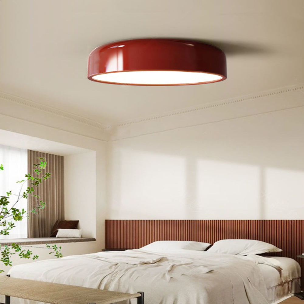 Ceiling Light Metal Dome LED Dimmable 5.0–10.0 m² Green Bedroom Kitchen Flush Mount Lamp | Thomler