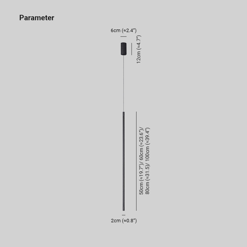 Contemporary Linear LED Ceiling Fixture with Acrylic Diffuser – Modern Hanging Light for Bedroom, Dining Room & Office | Adjustable Cable | Thomler