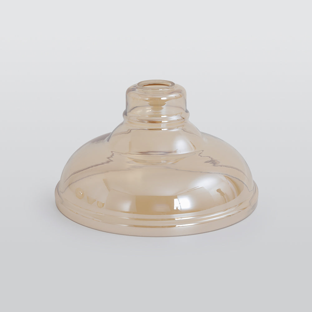 Industrial Glass Hanging Lamp Metal Frame Adjustable Drop Fixture for Kitchen Dining Living Spaces Clear Amber Smoke | Thomler