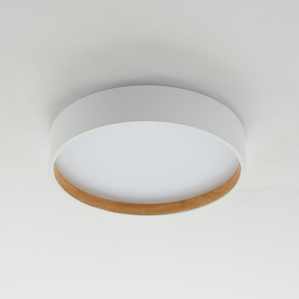 LED Flush Mount Ceiling Light – Round Metal Ring – 16 or 20 Inch – for Bedroom, Office or Studio | Thomler