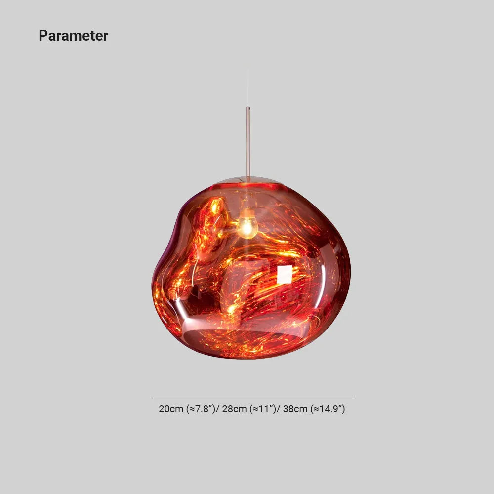 Organic Acrylic Pendant Light with Flowing Form for Dining Room & Bedroom – E27 LED Hardwire Ceiling Fixture | Thomler