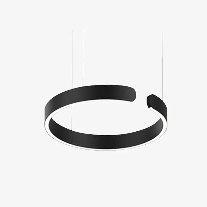 Circular LED Pendant Lamp – Modern Floating Ring Ceiling Light for Dining & Living Rooms | Thomler