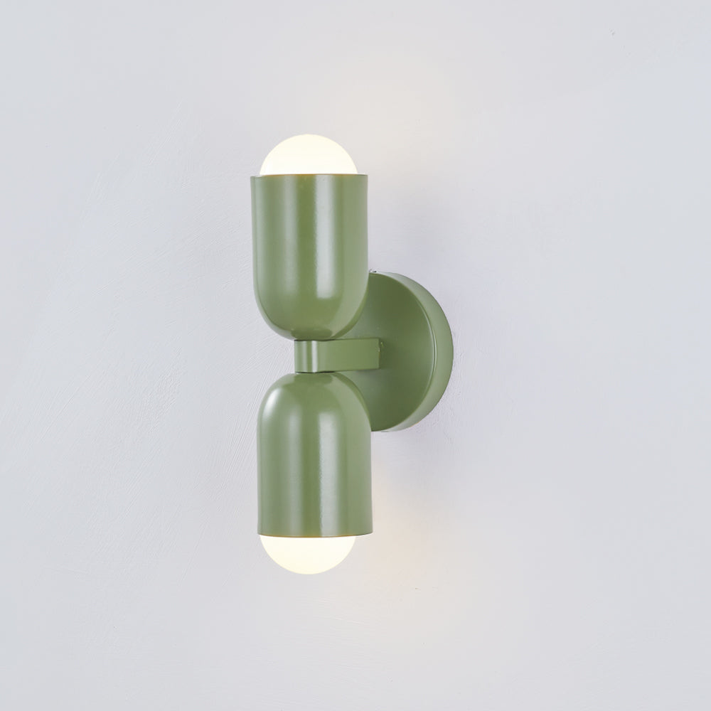 Metal Cylinder Wall Sconce Modern Accent Light for Bedroom Living Room Hardwired LED Indoor Fixture | Thomler