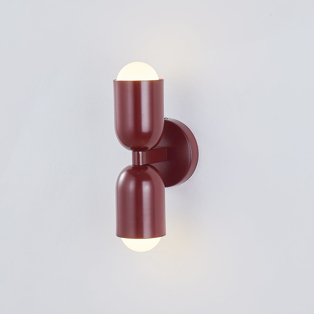 Metal Cylinder Wall Sconce Modern Accent Light for Bedroom Living Room Hardwired LED Indoor Fixture | Thomler