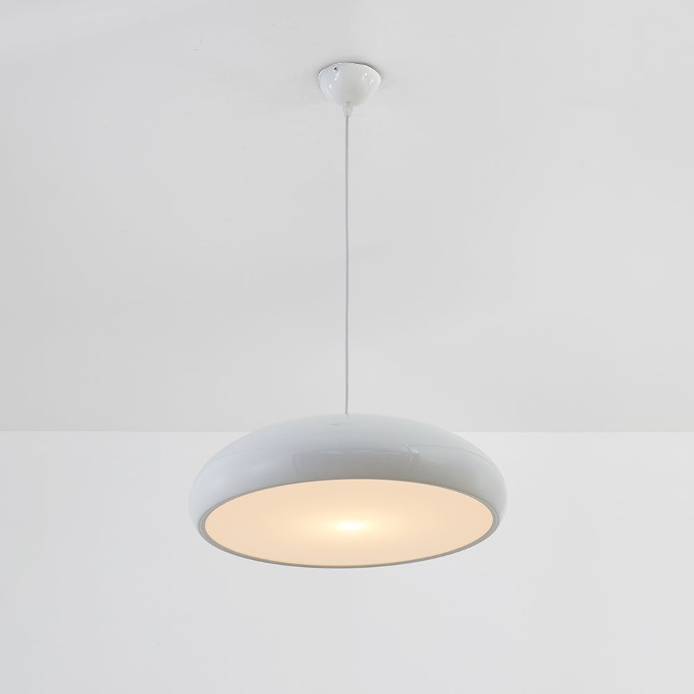 Modern Metal Dome Ceiling Fixture with Tri-Tone Dimming & LED Bulb – 14 to 24 inch Round Hardwired Indoor Hanging Lamp for Dining | Thomler
