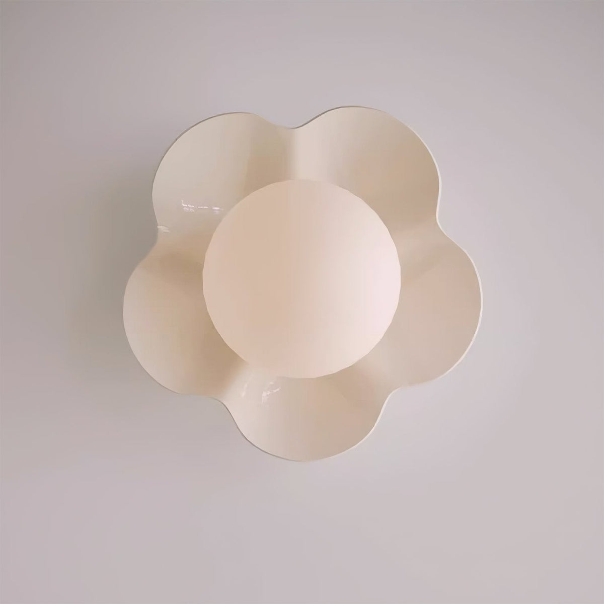 Flower-Shaped Resin Wall Sconce with Frosted Glass Shade – LED G9 Socket, Playful Modern Decor for Bedroom, Nursery & Living Room | Thomler