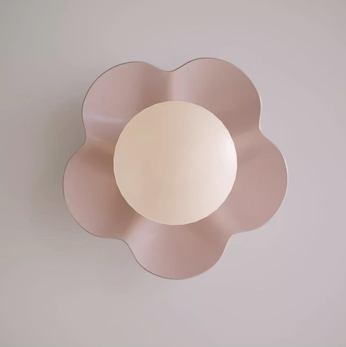 Flower-Shaped Resin Wall Sconce with Frosted Glass Shade – LED G9 Socket, Playful Modern Decor for Bedroom, Nursery & Living Room | Thomler
