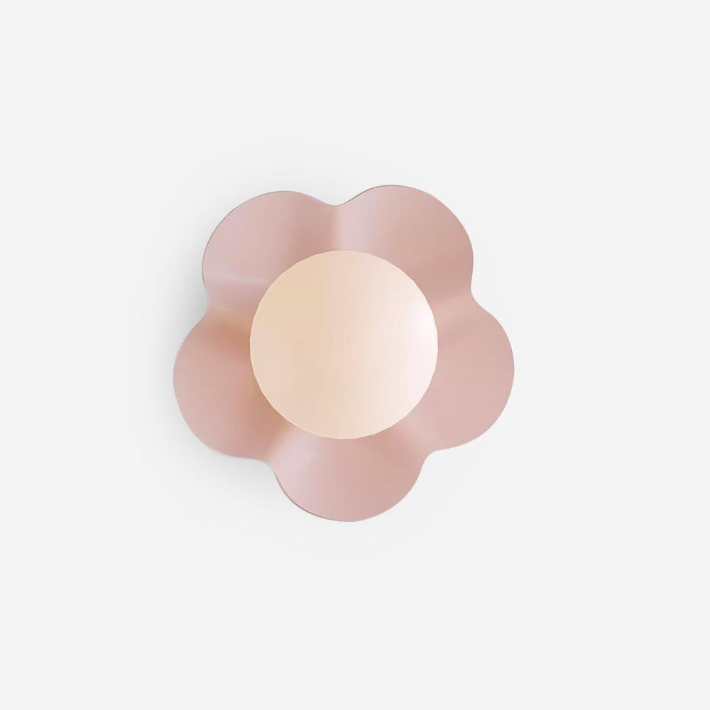Flower-Shaped Resin Wall Sconce with Frosted Glass Shade – LED G9 Socket, Playful Modern Decor for Bedroom, Nursery & Living Room | Thomler