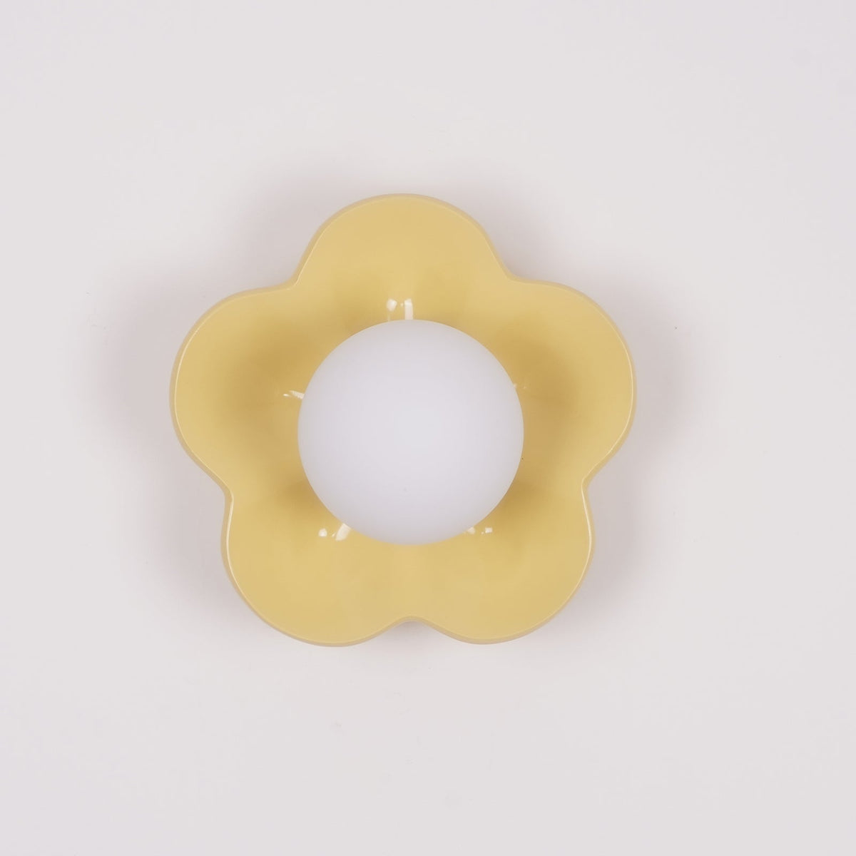 Flower-Shaped Resin Wall Sconce with Frosted Glass Shade – LED G9 Socket, Playful Modern Decor for Bedroom, Nursery & Living Room | Thomler