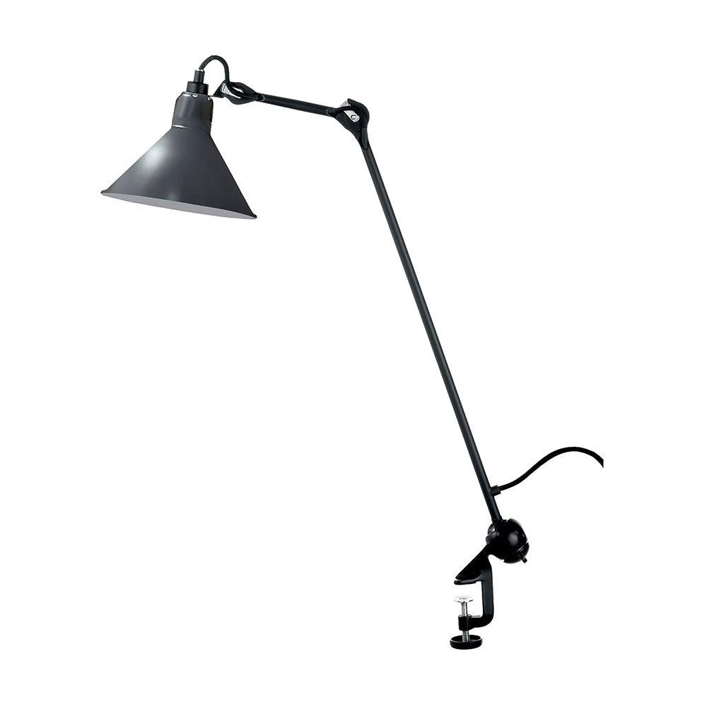 Desk Lamp Iron Adjustable Arm 8.3 in Clip On Black Task Lighting Workspace Reading Light Industrial | Thomler