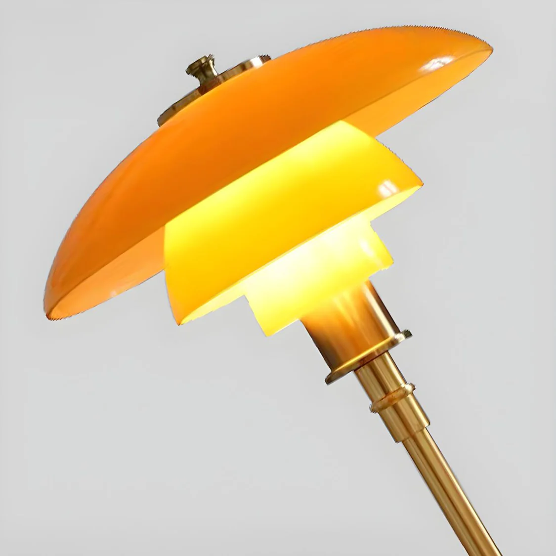 Table Lamp Frosted Glass 45.0 cm Gold Bedroom Bedside Scandinavian Reading Light Modern Nordic Desk Lamp | Thomler