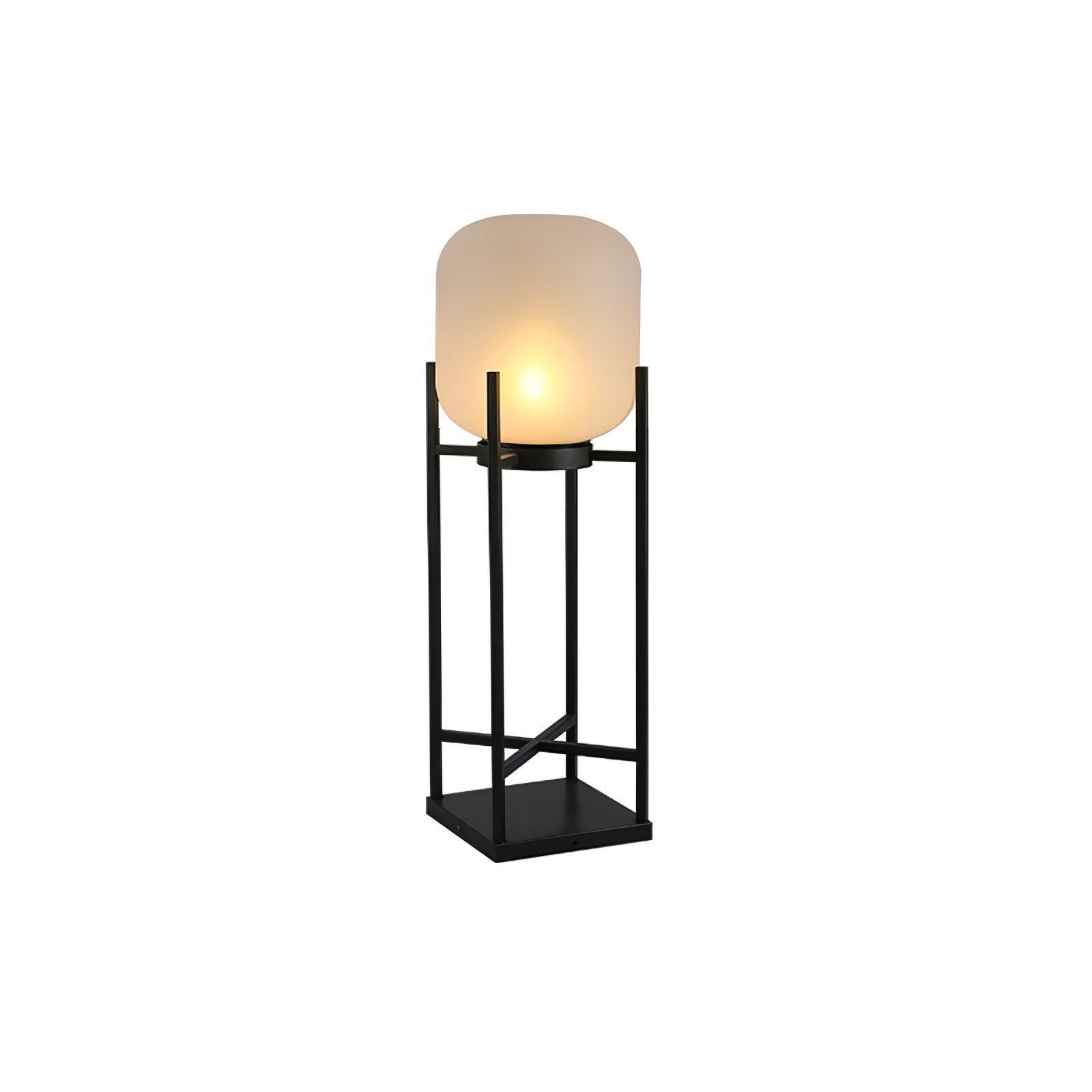 Outdoor Floor Lamp Stainless Steel LED 18.9 in Adjustable Garden Patio Lantern Warm Neutral Cool Light | Thomler