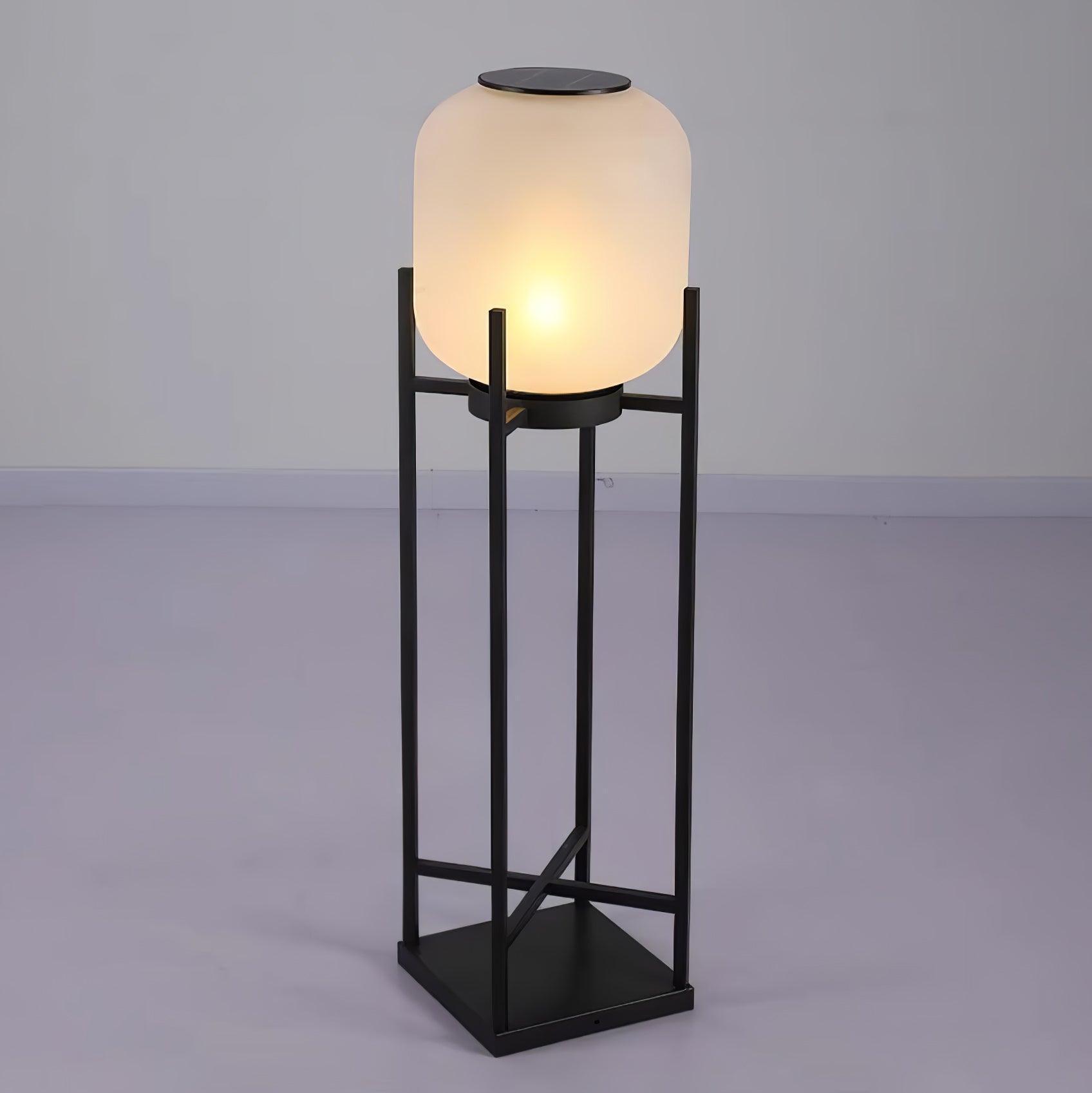 Outdoor Floor Lamp Stainless Steel LED 18.9 in Adjustable Garden Patio Lantern Warm Neutral Cool Light | Thomler