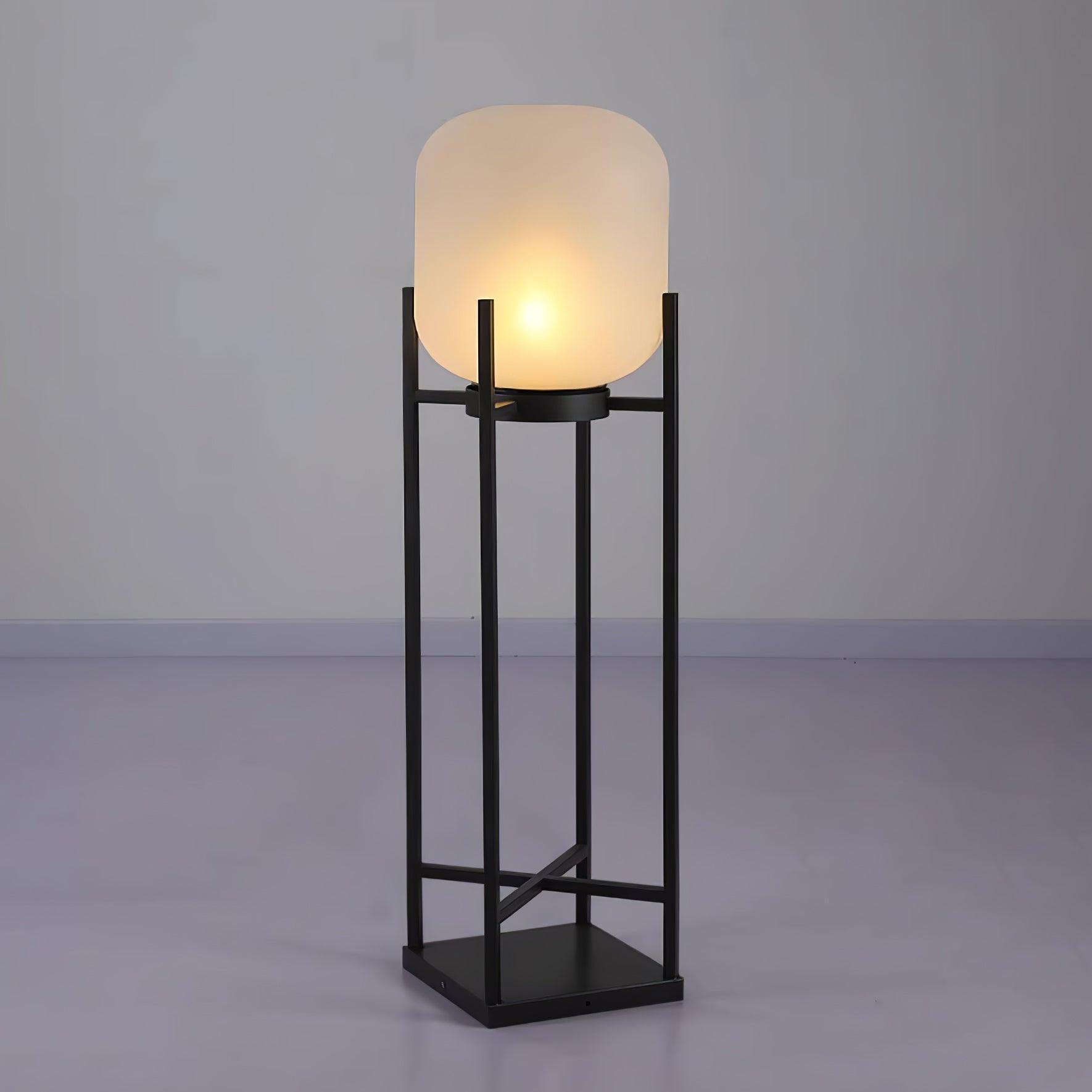 Outdoor Floor Lamp Stainless Steel LED 18.9 in Adjustable Garden Patio Lantern Warm Neutral Cool Light | Thomler
