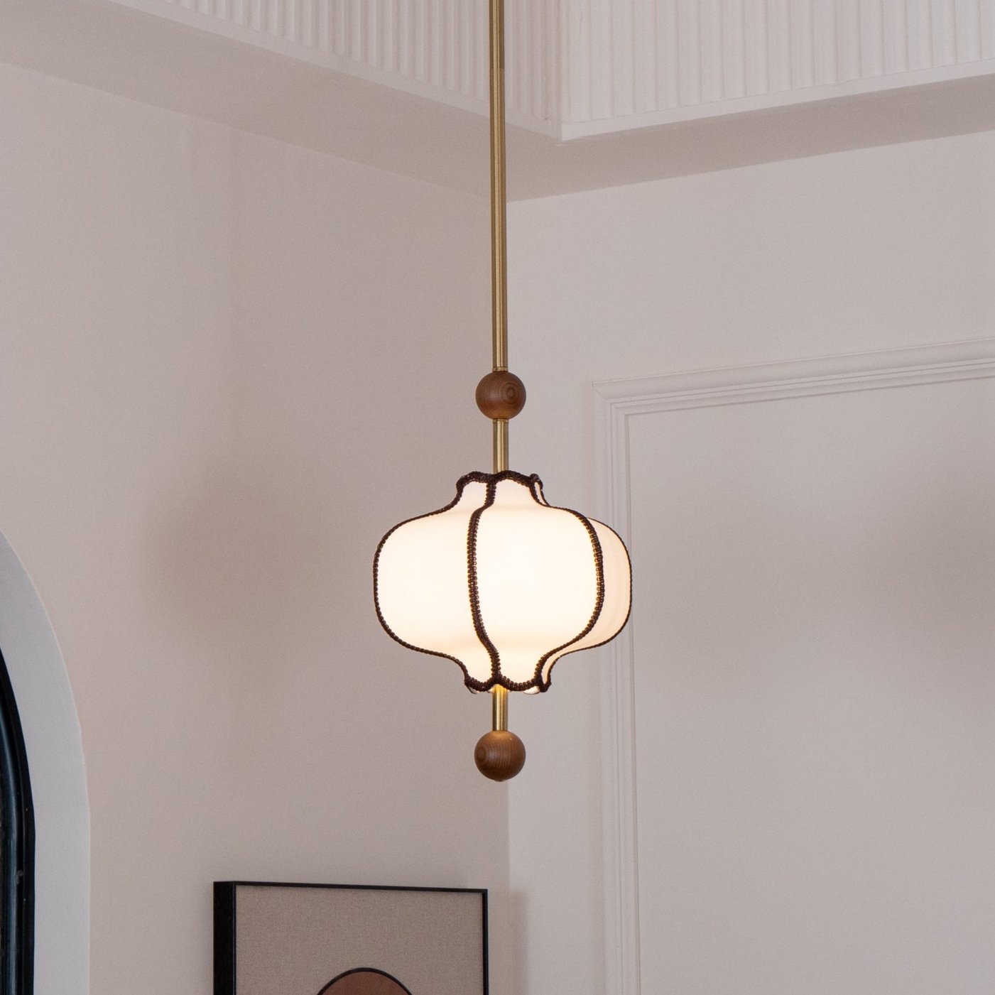 Fabric Lantern Pendant Light 19.7 in (50.0 cm) Multi-Bulb Ceiling Fixture Indoor Dining Room Living Room Decorative Lighting | Thomler
