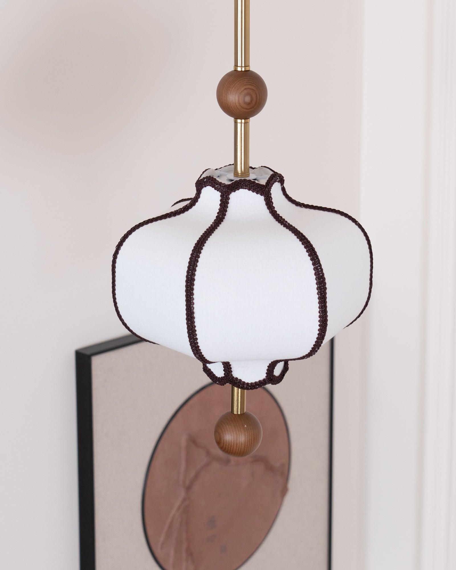 Fabric Lantern Pendant Light 19.7 in (50.0 cm) Multi-Bulb Ceiling Fixture Indoor Dining Room Living Room Decorative Lighting | Thomler