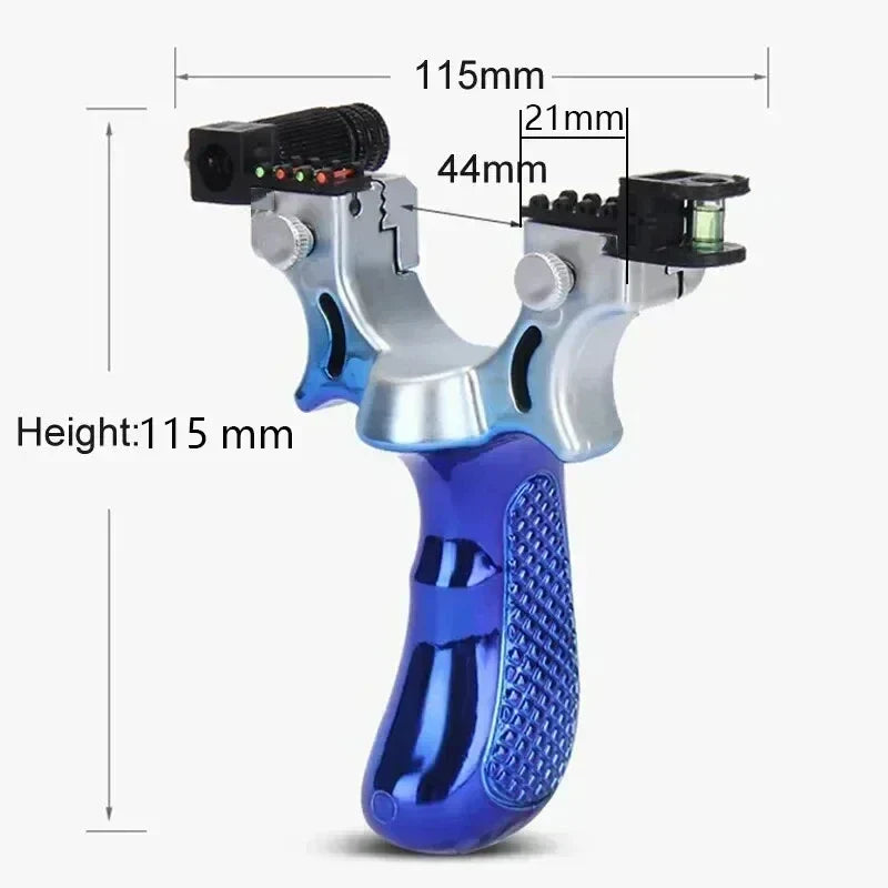 Handheld Wrist-Brace Catapult with Laser Aim Guide & Built-In Level for Backyard Target Shooting | Thomler