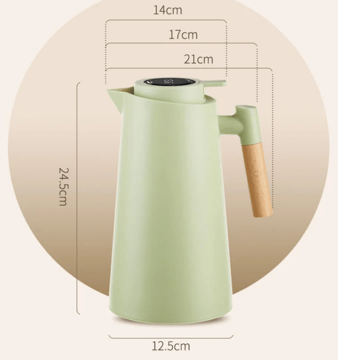 Thermos Flask Stainless Steel 33.8 oz Digital Temperature Display Travel Coffee Tea Bottle | Thomler