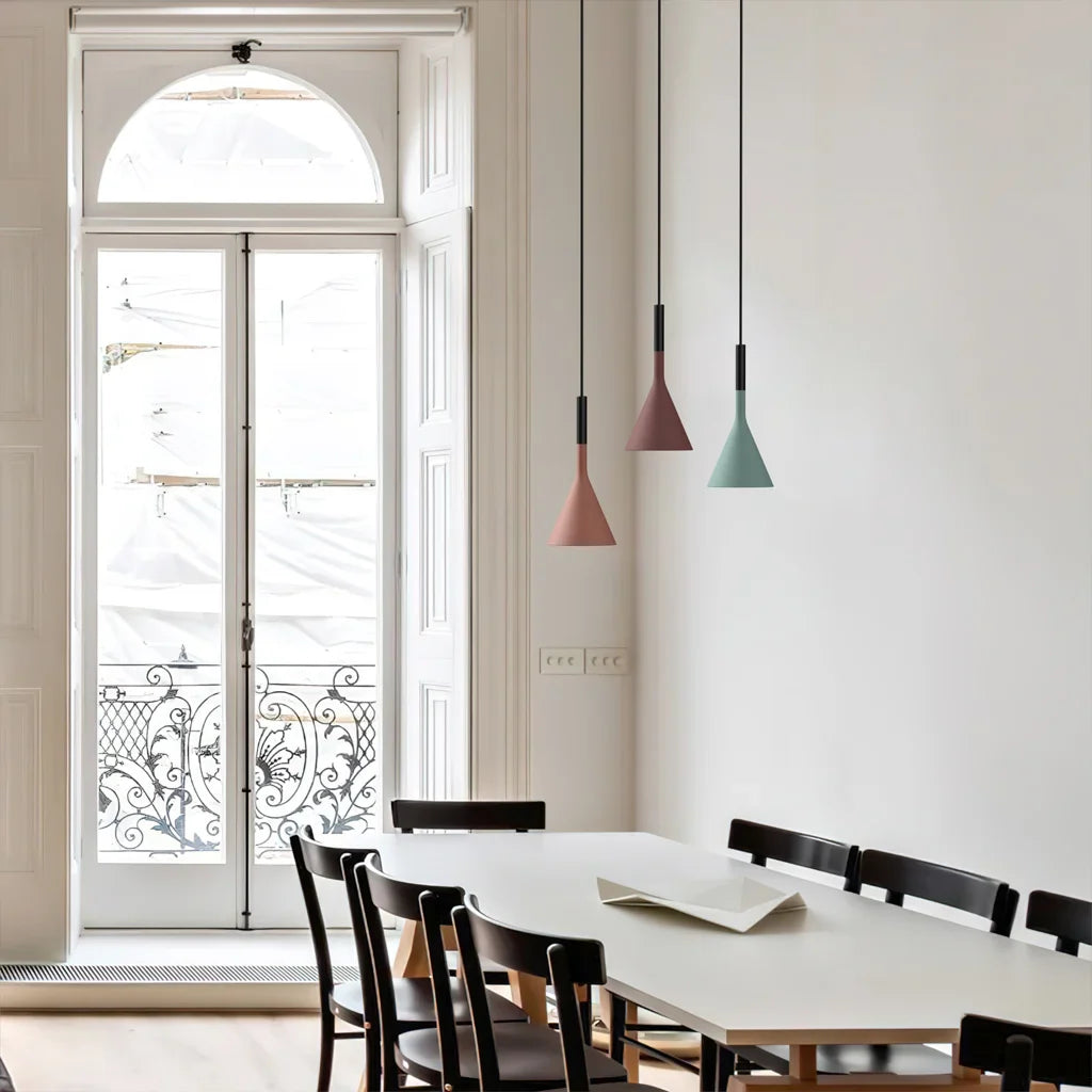 Pendant Light Concrete 10 in Grey Adjustable Dining Room Kitchen Island Hanging Ceiling Lamp | Thomler