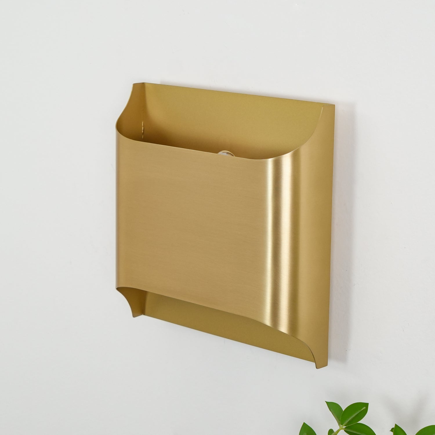 Wall Sconce Brass 9.8 in x 9.8 in Indoor LED G9 E14 Light Fixture Modern Living Room Bedroom Accent Lighting | Thomler