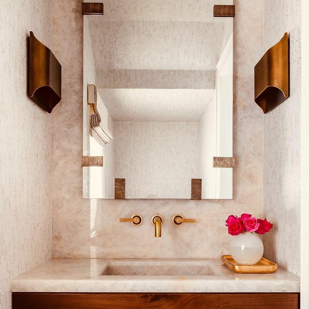 Wall Sconce Brass 9.8 in x 9.8 in Indoor LED G9 E14 Light Fixture Modern Living Room Bedroom Accent Lighting | Thomler