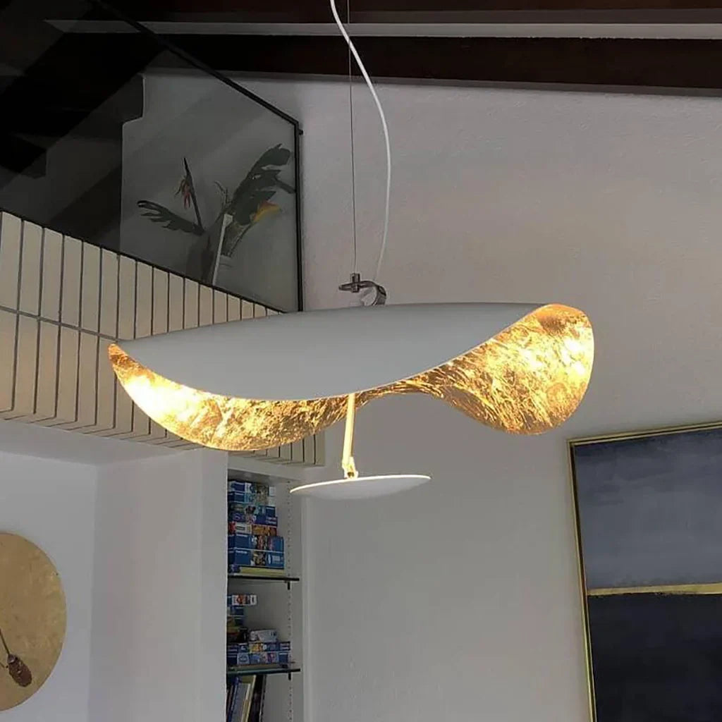 Pendant Light Metal 17W 11 in Black White Living Room Dining Room Bedroom LED Ceiling Lamp | Thomler