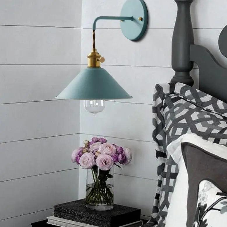 Metal Wall Sconce with Adjustable Arm & Plated Finish in 7 Shades for Living Room Bedroom Hallway Home Office | Thomler