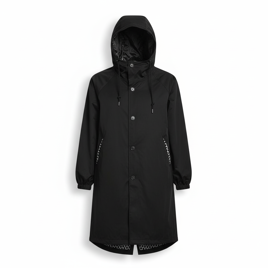 Packable Rain Jacket Women's Hooded Waterproof Windbreaker Oversized Lightweight Travel Coat Outdoor Athletic Layer | Thomler