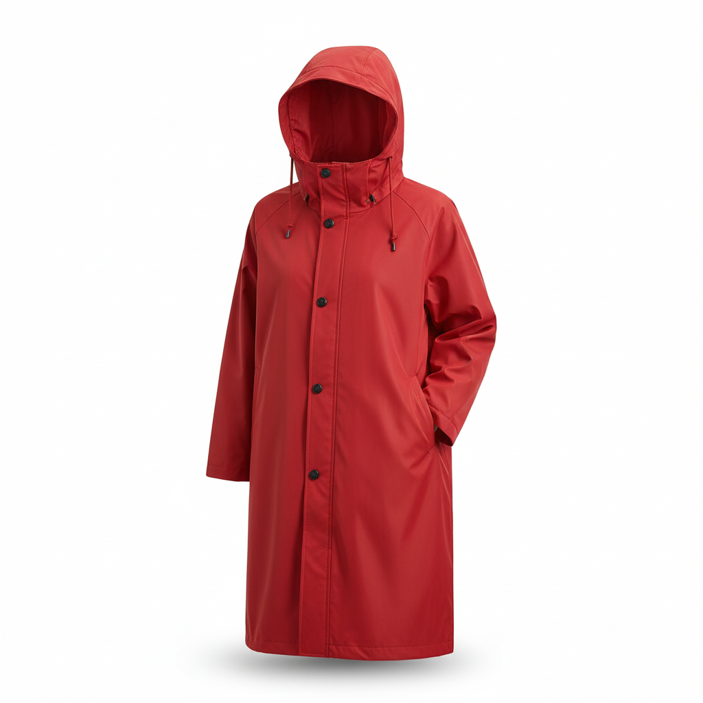 Packable Rain Jacket Women's Hooded Waterproof Windbreaker Oversized Lightweight Travel Coat Outdoor Athletic Layer | Thomler