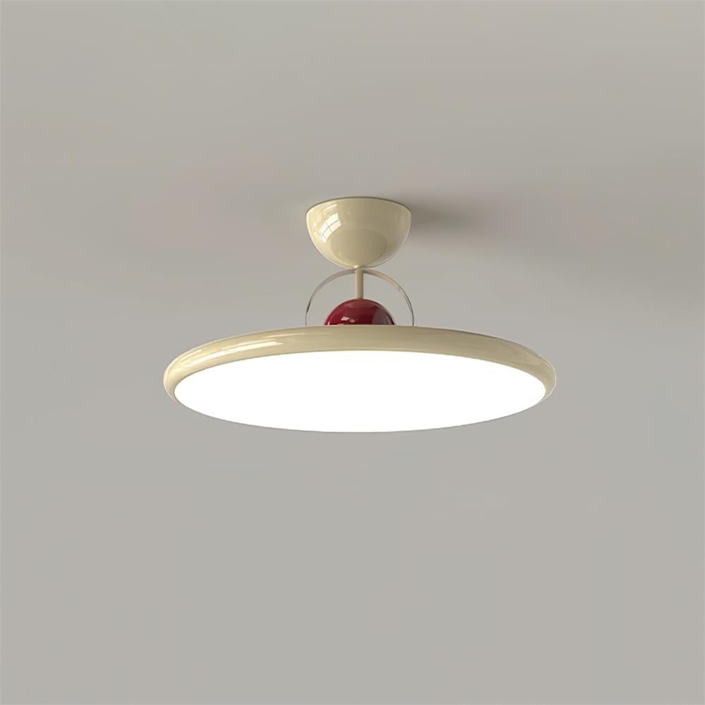 Ceiling Lamp Metal Integrated LED 15.7 in 9.4 in Chrome Green Beige Indoor Lighting Modern Home Dining Room Kitchen Fixture | Thomler