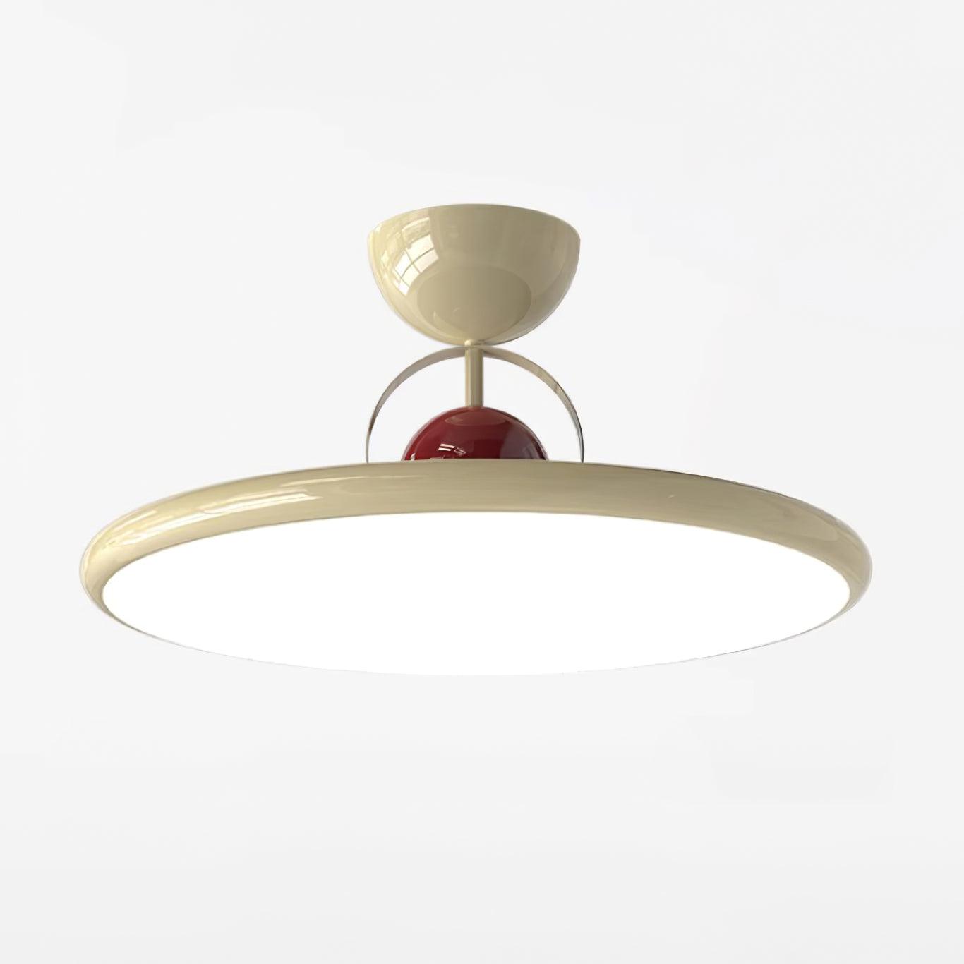 Ceiling Lamp Metal Integrated LED 15.7 in 9.4 in Chrome Green Beige Indoor Lighting Modern Home Dining Room Kitchen Fixture | Thomler