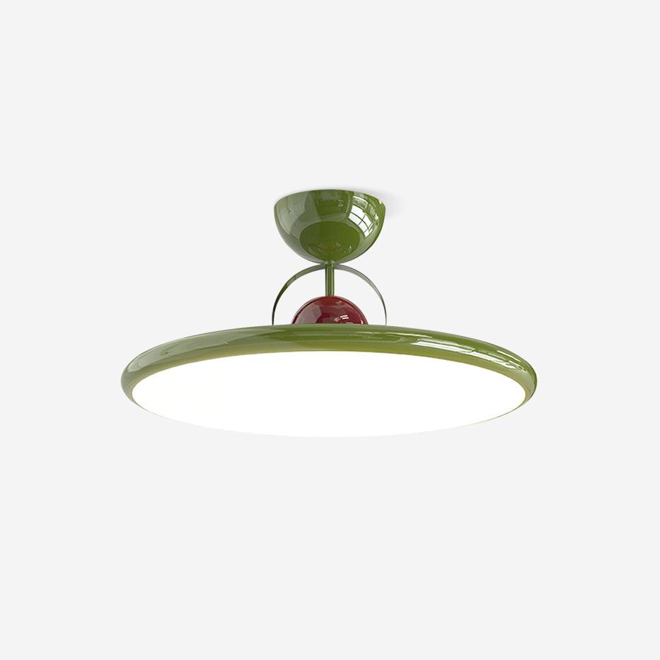 Ceiling Lamp Metal Integrated LED 15.7 in 9.4 in Chrome Green Beige Indoor Lighting Modern Home Dining Room Kitchen Fixture | Thomler
