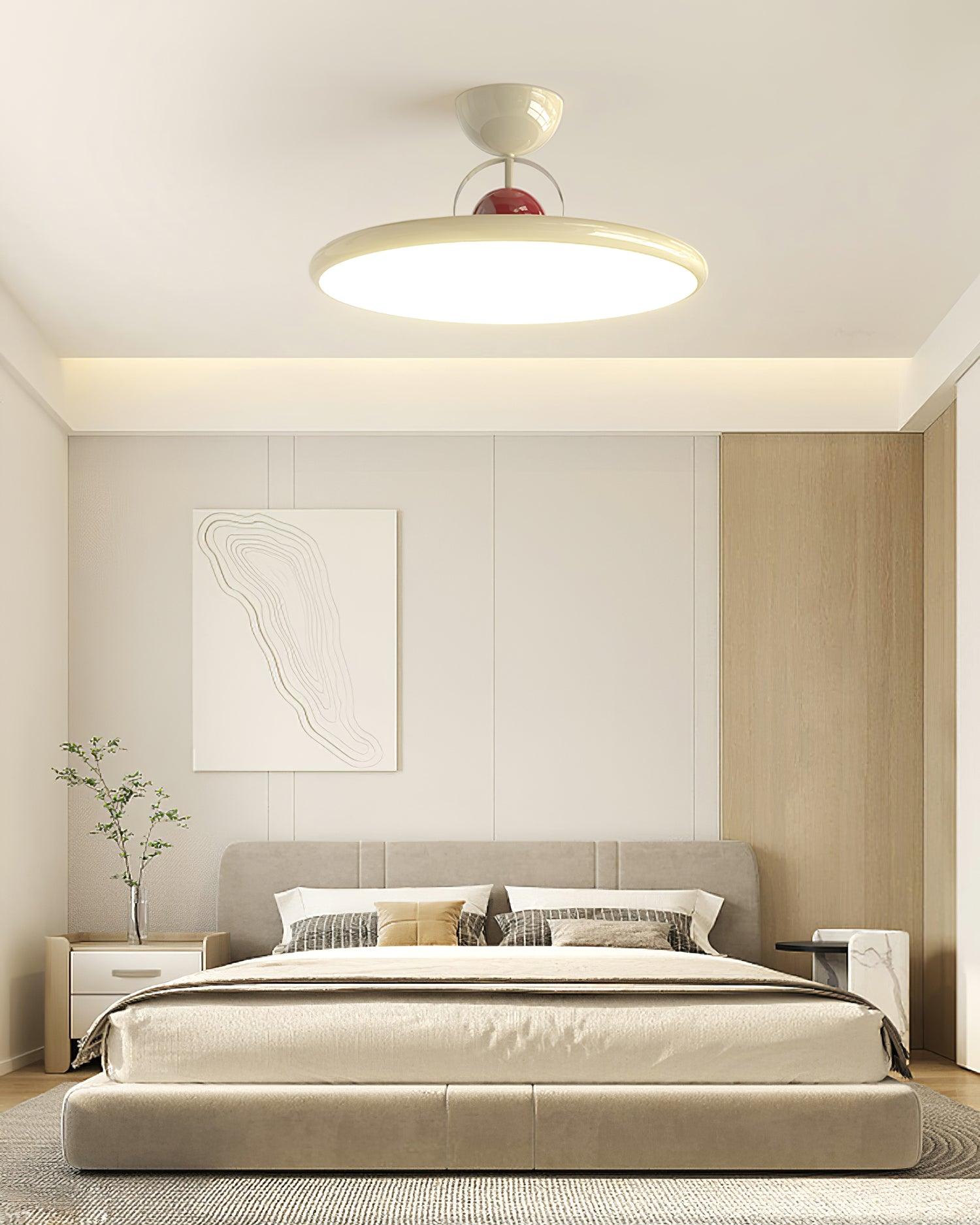 Ceiling Lamp Metal Integrated LED 15.7 in 9.4 in Chrome Green Beige Indoor Lighting Modern Home Dining Room Kitchen Fixture | Thomler