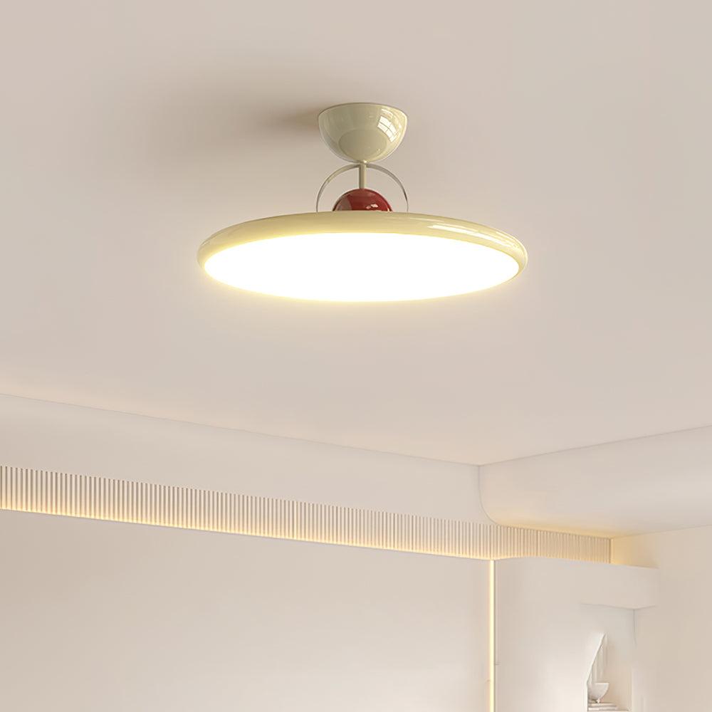 Ceiling Lamp Metal Integrated LED 15.7 in 9.4 in Chrome Green Beige Indoor Lighting Modern Home Dining Room Kitchen Fixture | Thomler