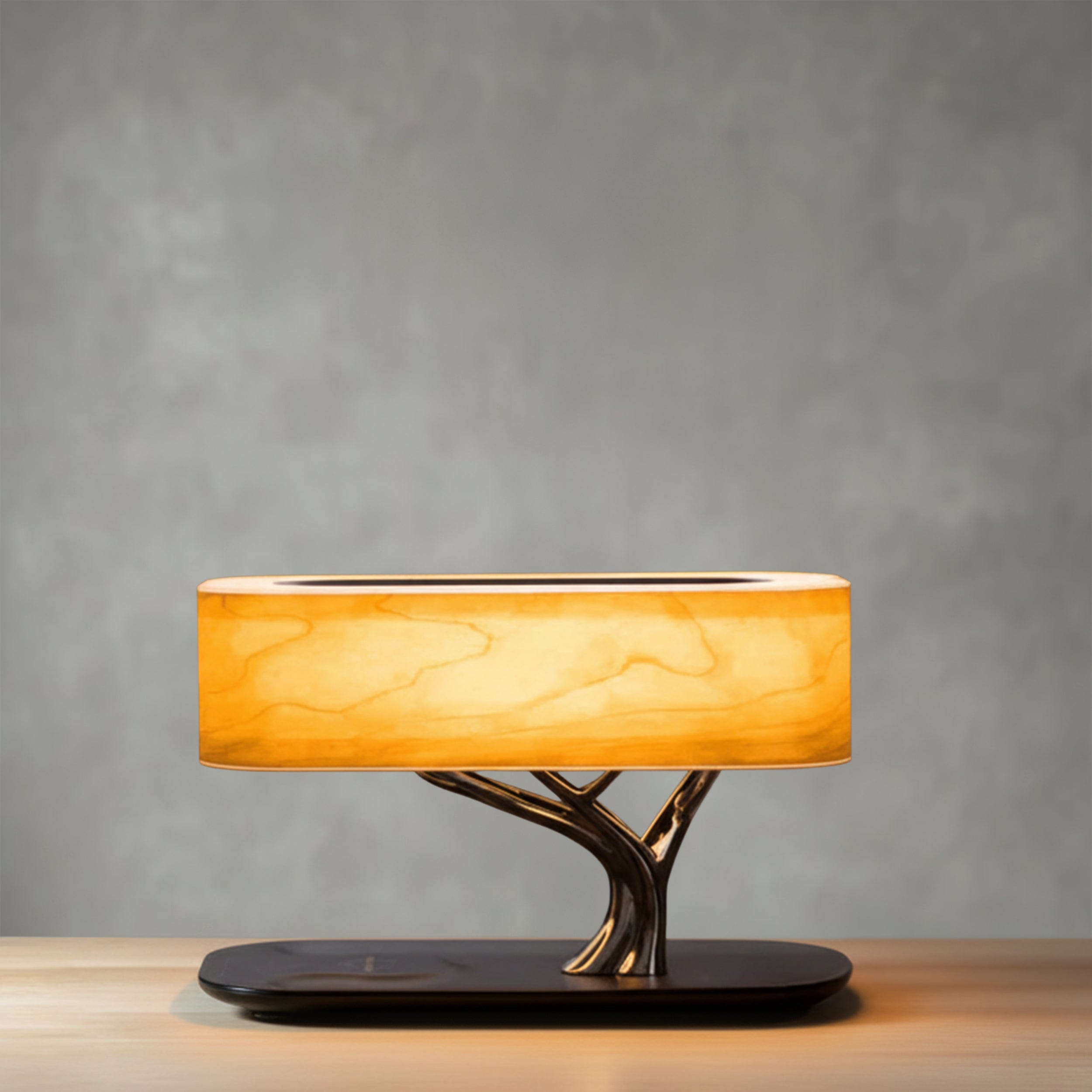 Wireless Charging Table Lamp with Bluetooth Speaker for Bedroom Nightstand Office Desk Living Room Modern LED Accent Light | Thomler