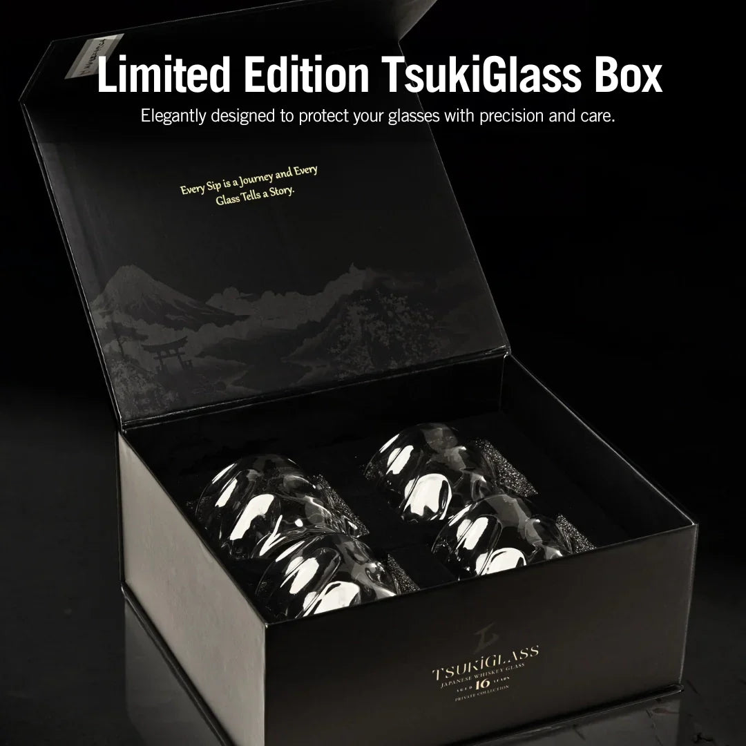 Textured Crystal Whiskey Tumbler Set – Premium Handmade Glassware for Bourbon & Scotch | Thomler