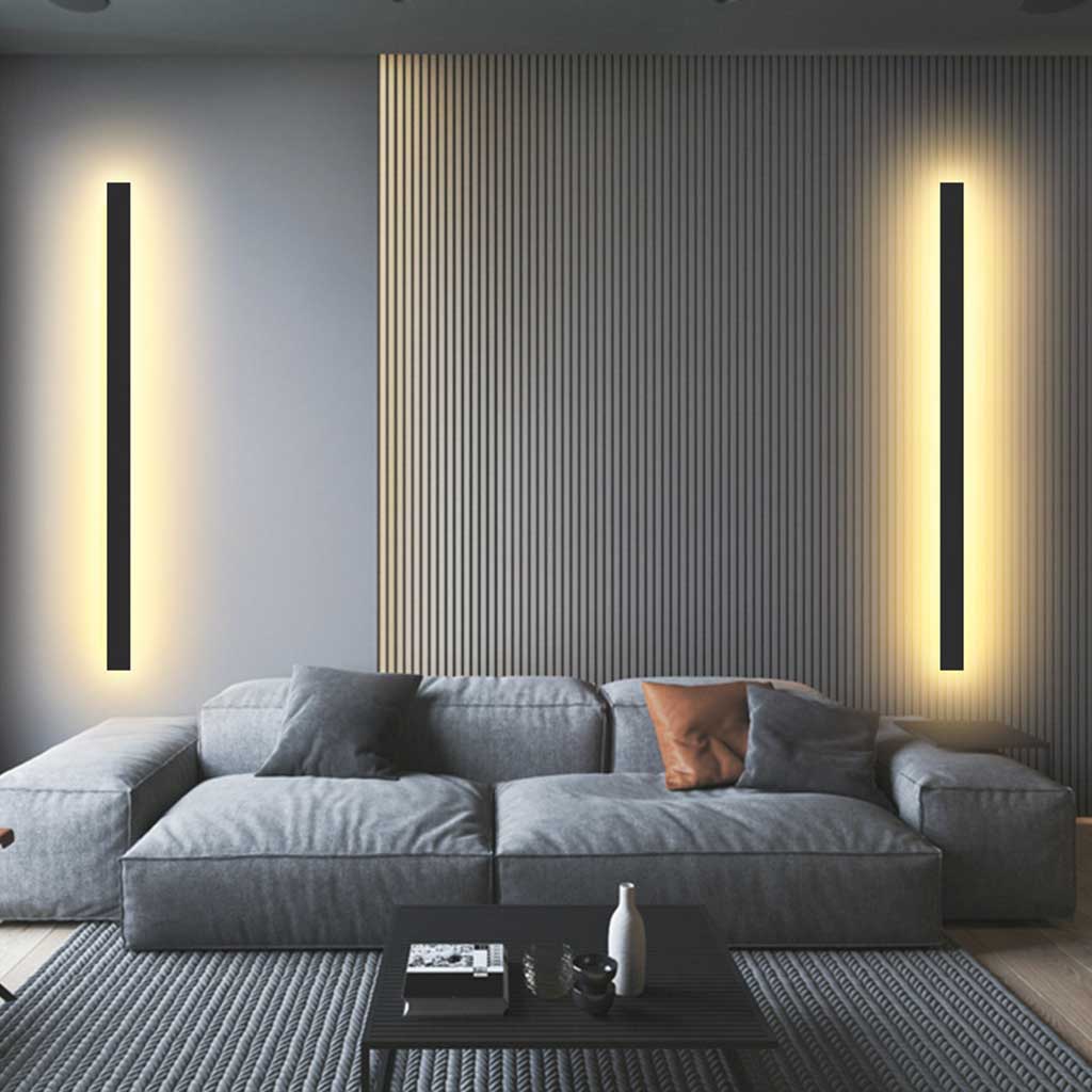 Wall Lamp Aluminum Linear LED 23.6 in Adjustable 12W Bedroom Living Room Modern Lighting | Thomler