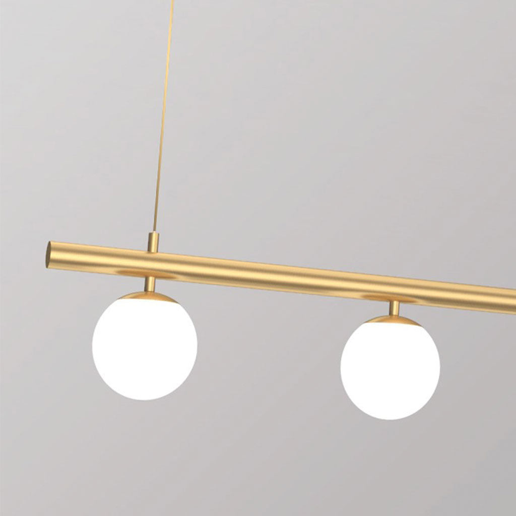 Pendant Light Metal 47.2 in Adjustable Linear Dining Room Kitchen Island Modern Ceiling Lamp | Thomler