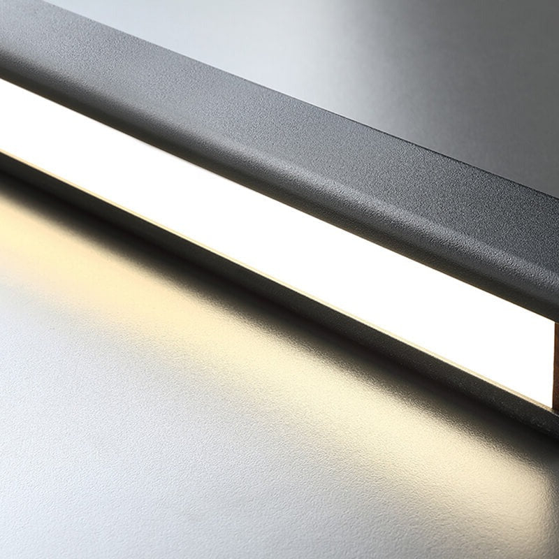 Pendant Light Aluminium Integrated LED Black Kitchen Island Dining Table Minimalist Linear Ceiling Light Adjustable | Thomler
