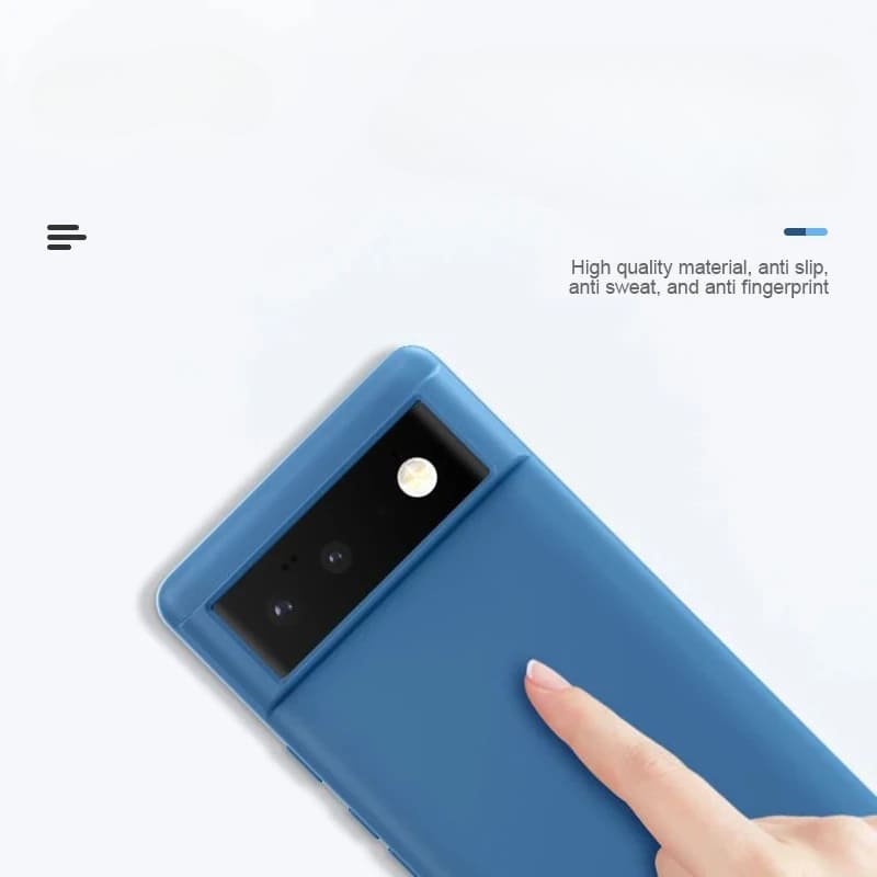 Soft-Touch Phone Case for Google Pixel – Anti-Fingerprint Silicone Cover with Raised Edges & Wireless Charging – Precise Fit for Pixel | Thomler