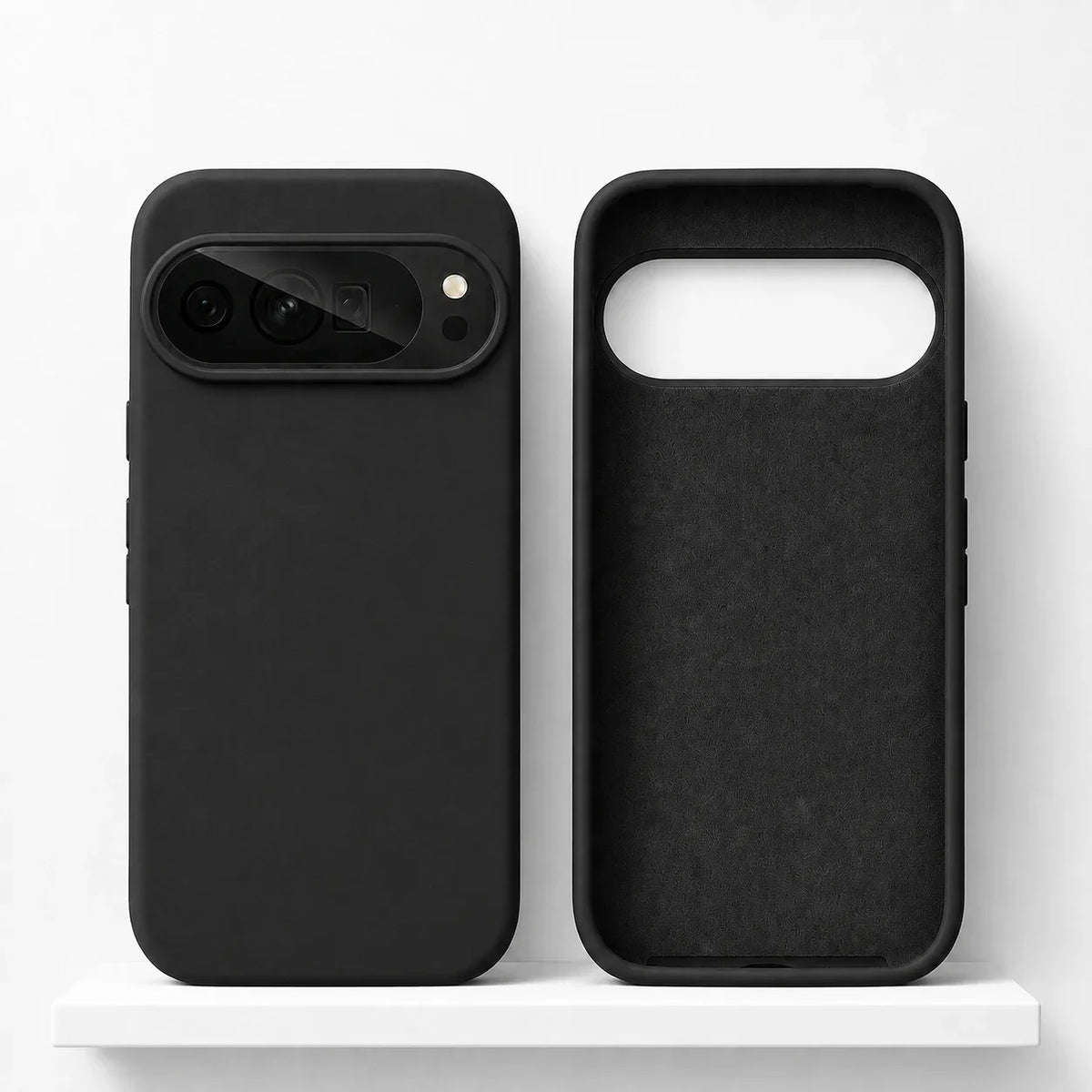 Soft-Touch Phone Case for Google Pixel – Anti-Fingerprint Silicone Cover with Raised Edges & Wireless Charging – Precise Fit for Pixel | Thomler