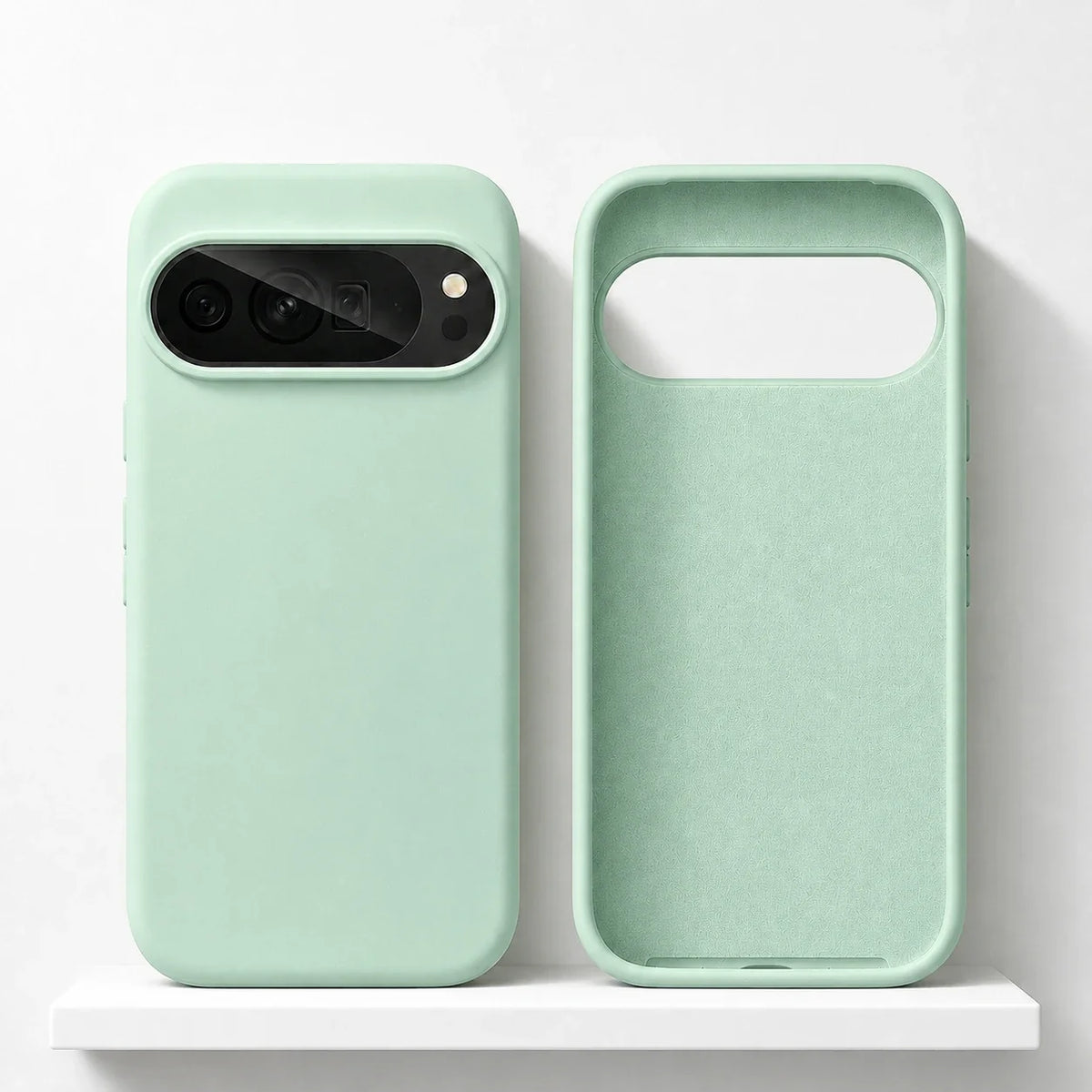 Soft-Touch Phone Case for Google Pixel – Anti-Fingerprint Silicone Cover with Raised Edges & Wireless Charging – Precise Fit for Pixel | Thomler