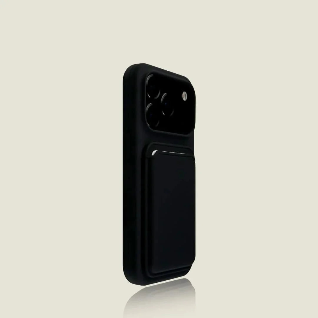 Magnetic Card Holder Phone Case for iPhone – Soft-Touch Silicone with Detachable Wallet Pocket & Drop Protection | Thomler