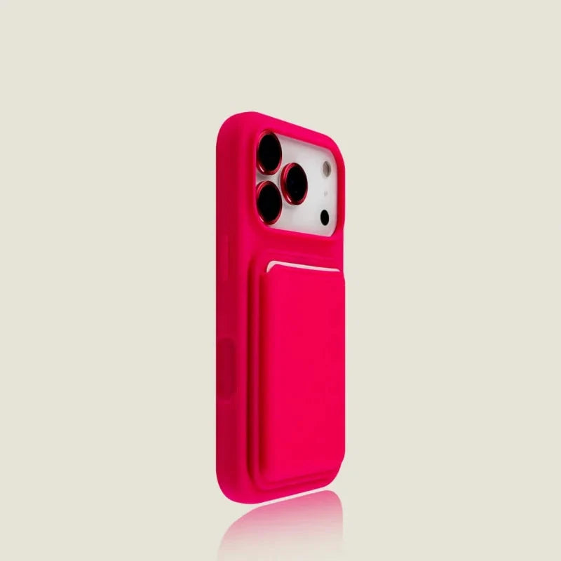 Magnetic Card Holder Phone Case for iPhone – Soft-Touch Silicone with Detachable Wallet Pocket & Drop Protection | Thomler