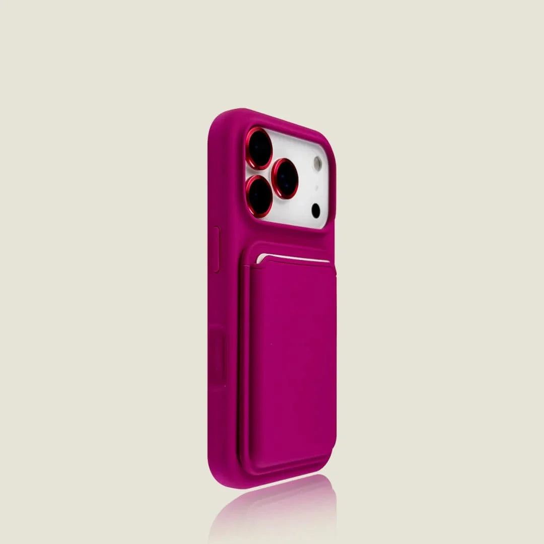 Magnetic Card Holder Phone Case for iPhone – Soft-Touch Silicone with Detachable Wallet Pocket & Drop Protection | Thomler
