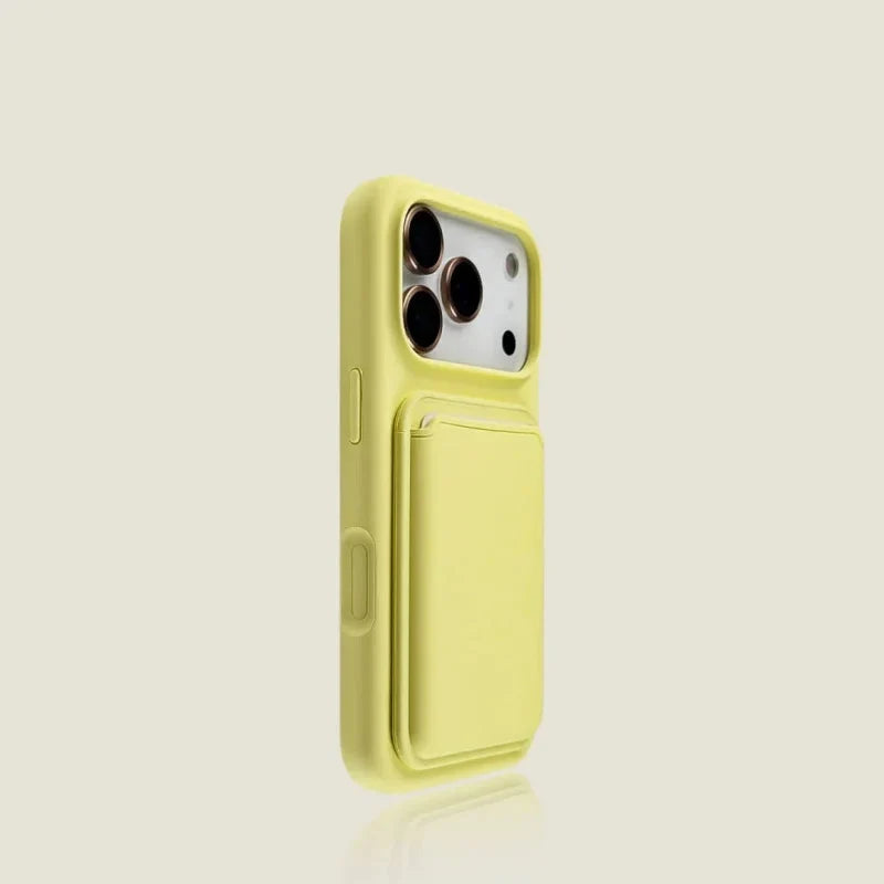 Magnetic Card Holder Phone Case for iPhone – Soft-Touch Silicone with Detachable Wallet Pocket & Drop Protection | Thomler