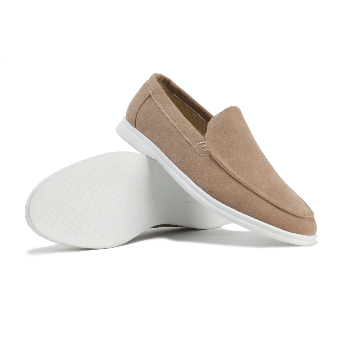 Men's Leather Slip-On Dress Loafers – Business Casual Comfort Shoes for Work, Office & Everyday Wear | Classic Flat Oxford Style | Thomler