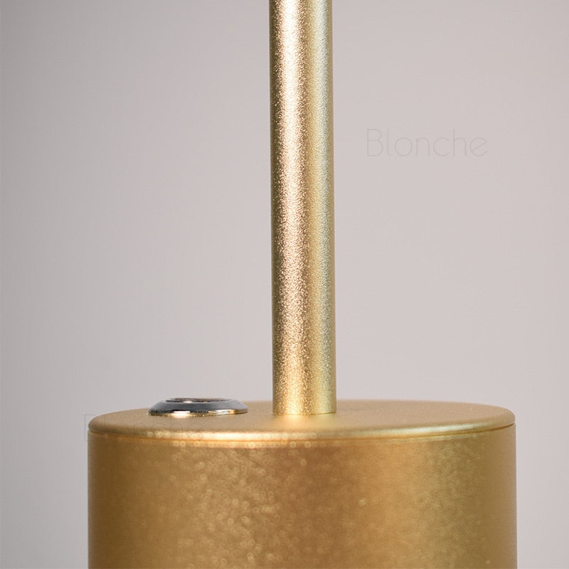Table Lamp Aluminium 34.0 cm Gold Wireless Rechargeable Patio Bedroom Dimmable LED Indoor Outdoor Lighting | Thomler